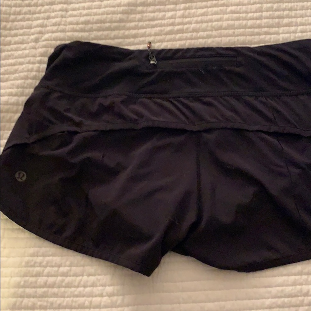 lululemom black speed short